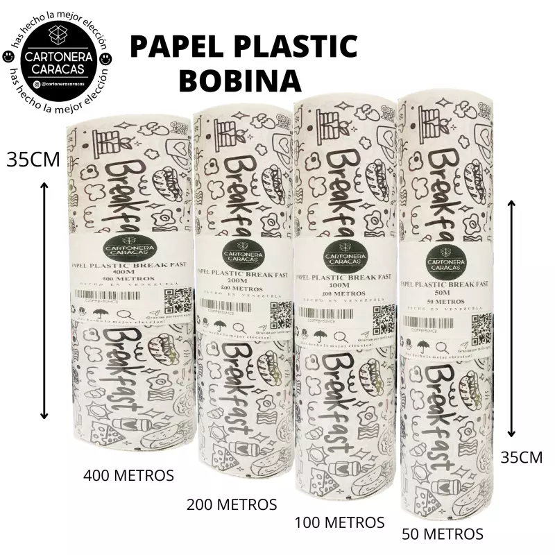 BOBINA PAPEL PLASTIC BREAK FAST