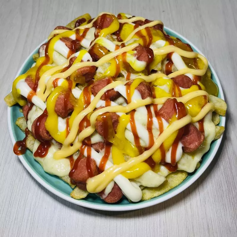 SALCHI DOBLE GRATINADA