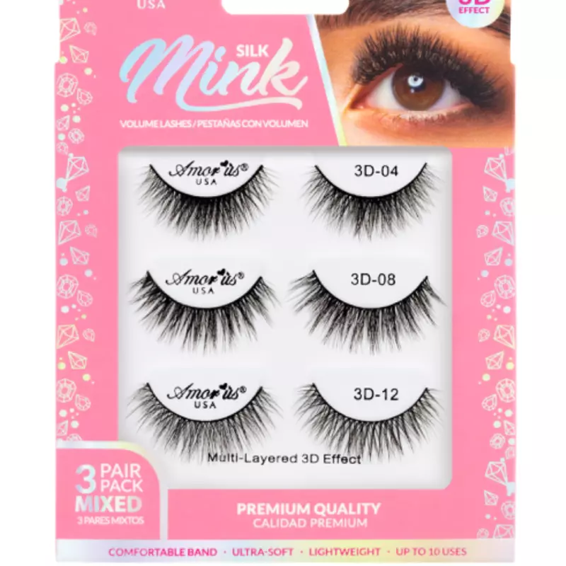 Silk mink 3 pair 3D3P-MIX-3
