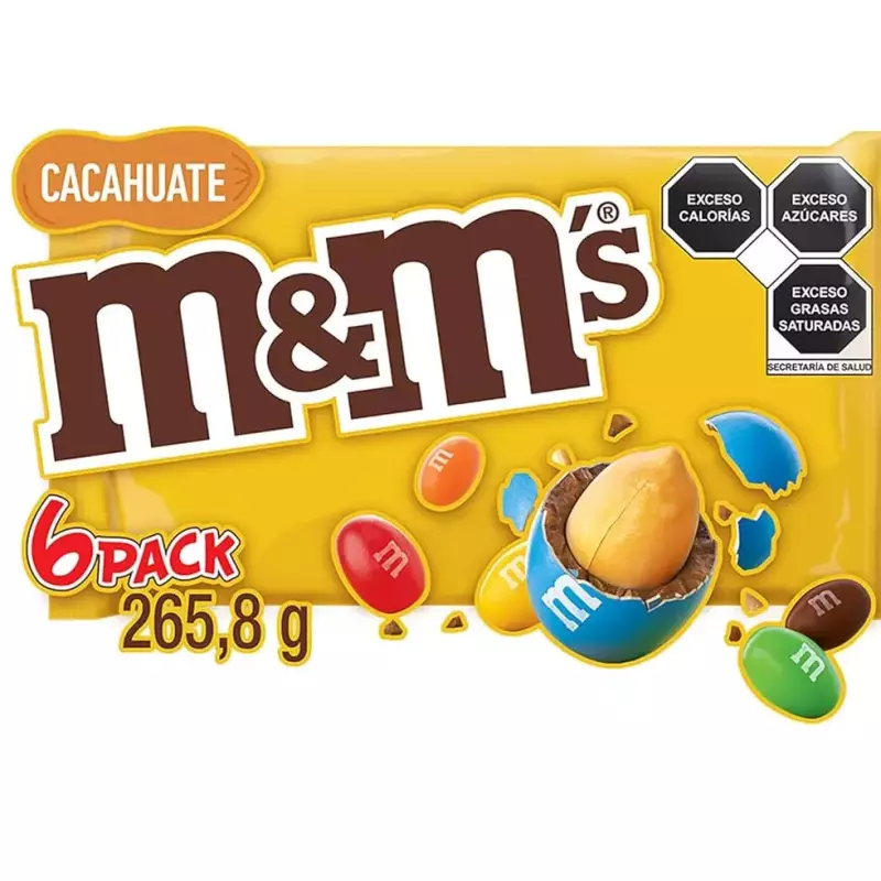 M&M Cacahuate 6 pz