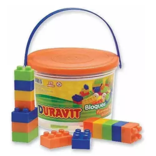 Balde blocks chicos 29 piezas