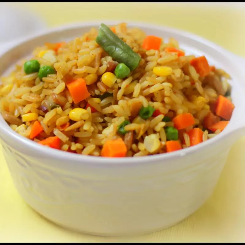 Arroz con vegetales