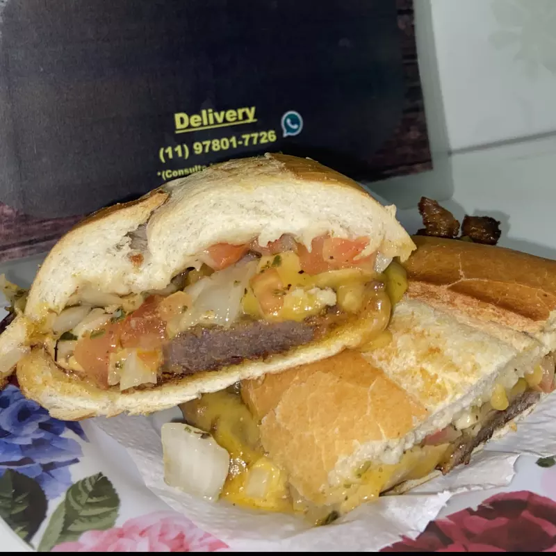 X-Churrasco com Vinagrete