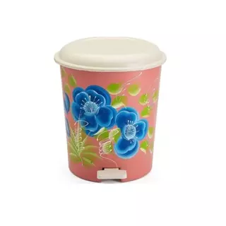 Lixeira com Flores 12L