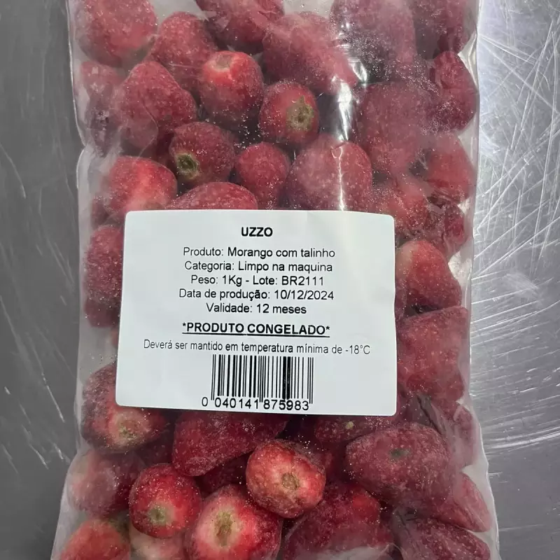 Morango limpo na máquina -  1KG