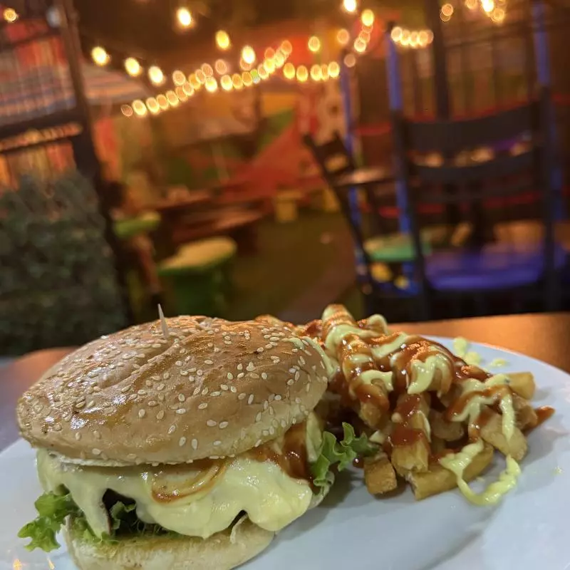 Hamburguesa especial carne o pollo