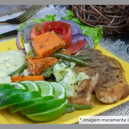 tilapia com legumes