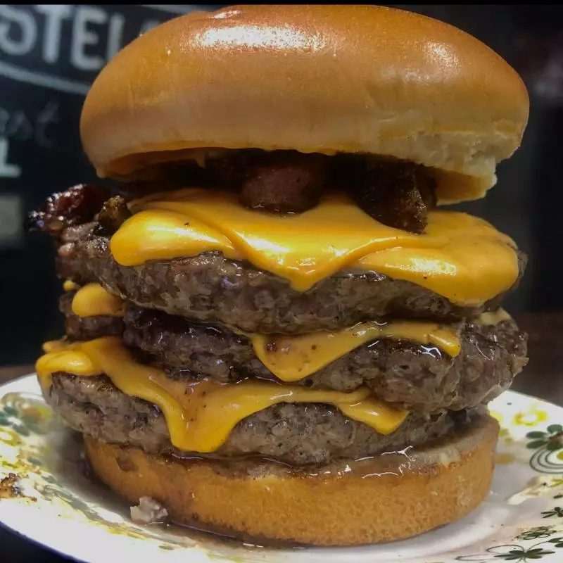 Triplo bacon cheddar
