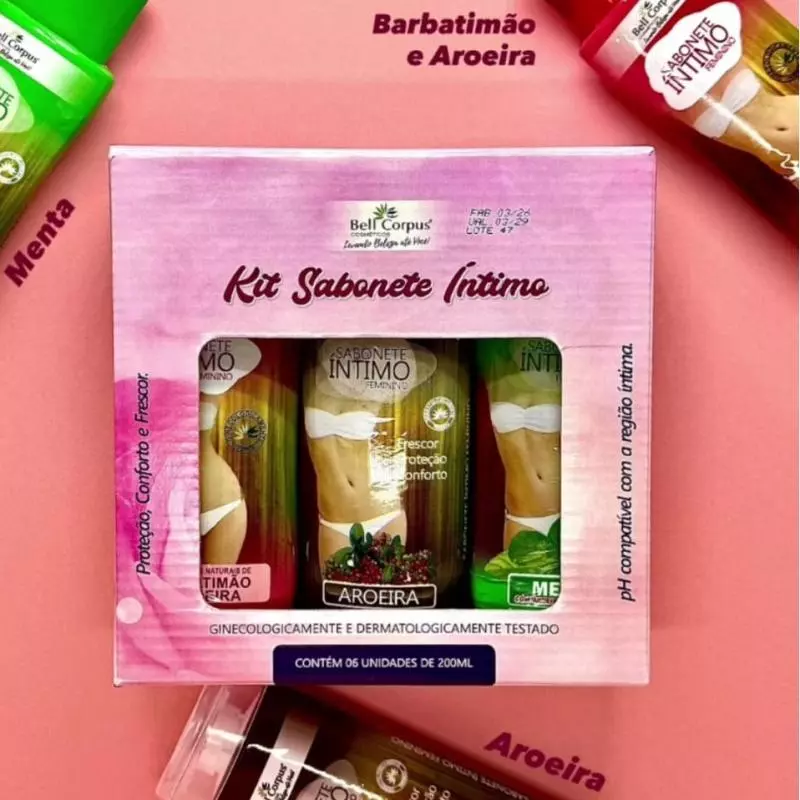 Kit sabonete íntimo Bell corpus