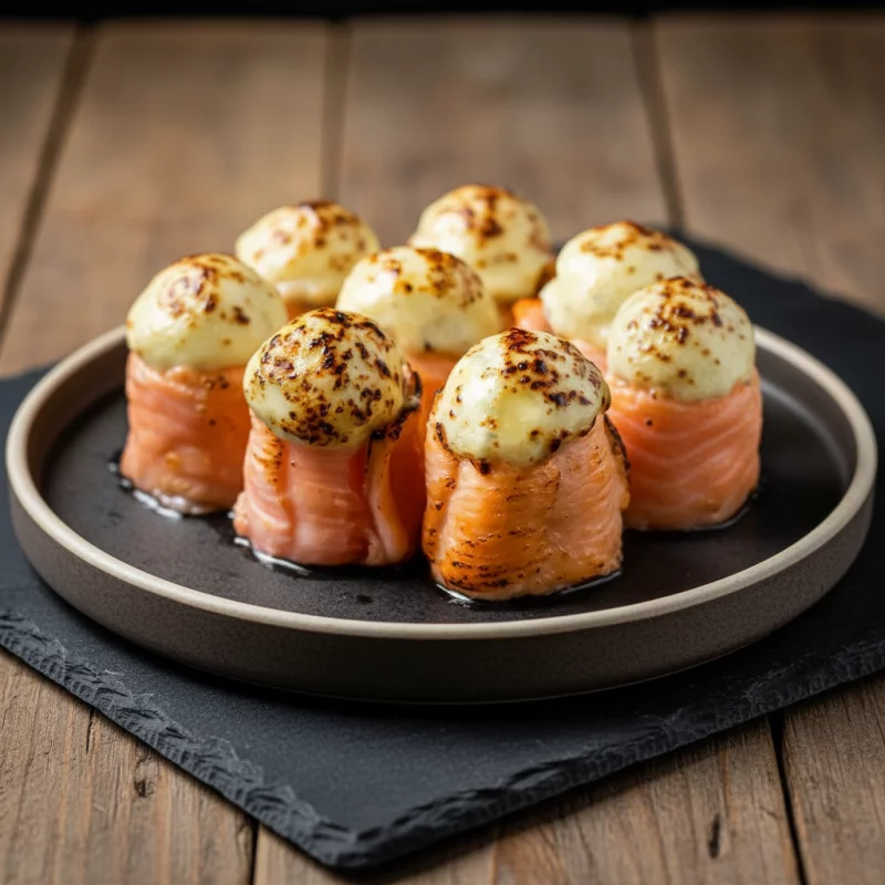 Gunkan Salmão Maçaricado  (Duplo)