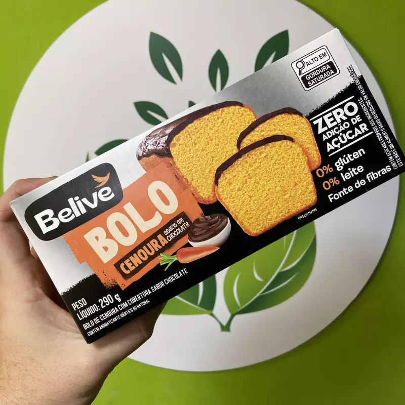 Bolo Cenoura s/ glúten Belive