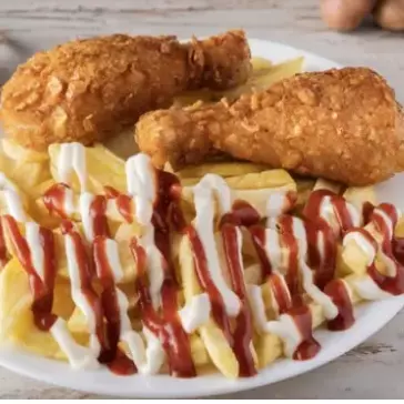 Orden de pollo crispy + papas