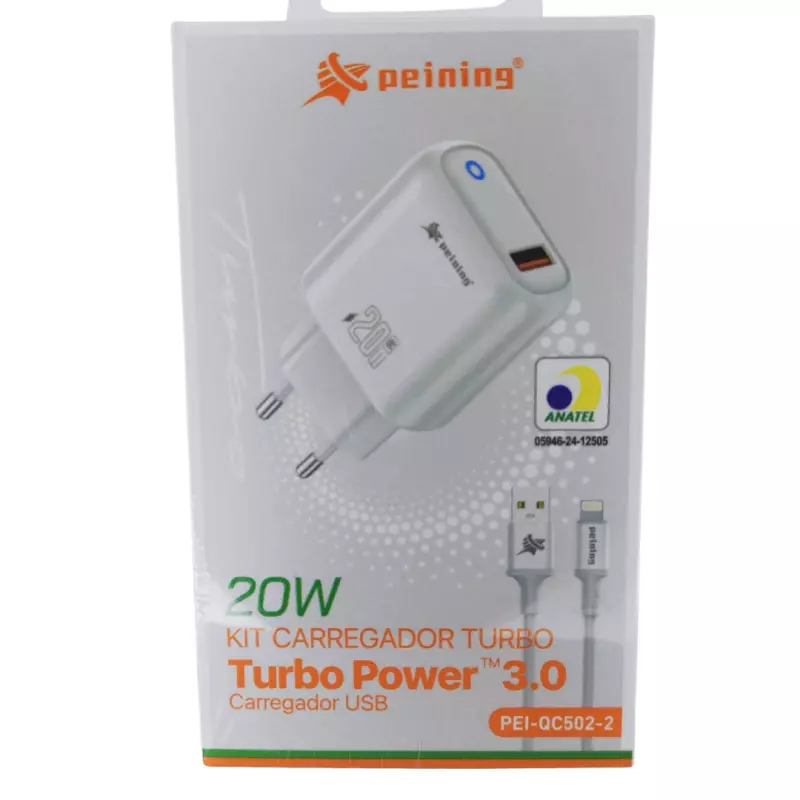 CARREGADOR TURBO IOS PEI-QC502-2