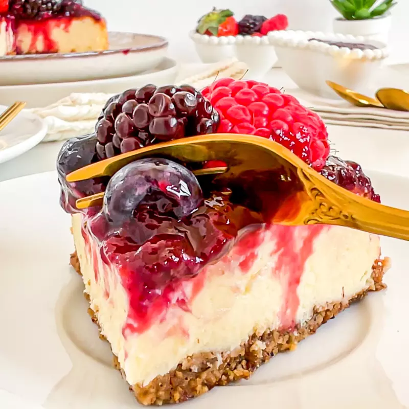 Cheesecake de frutas vermelhas
