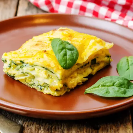 Lasaña de espinacas