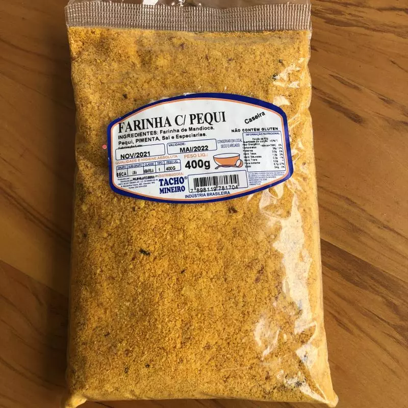 Farinha Mandioca c/Pequi 400gr
