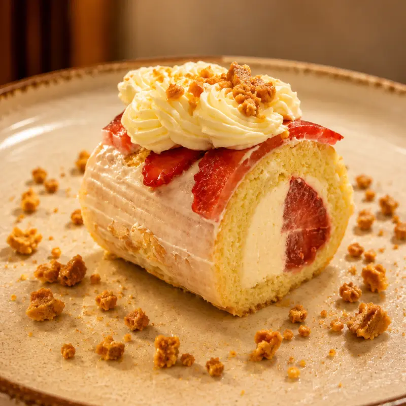 Rolls Dulces Cheesecake Frutilla