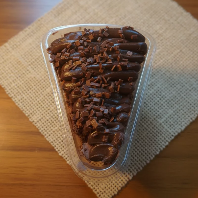 Fatia de brownie chocolatudo