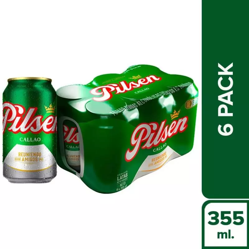 Cerveza Pilsen Lata 6Pack 355ml