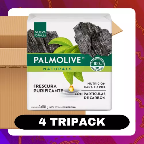 Docena Palmolive Jabón Carbón A 110g