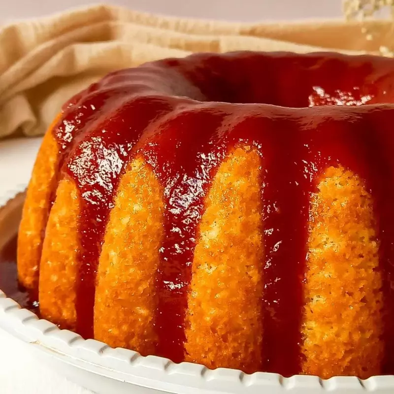 Mini Bolo de Fubá com Goiabada