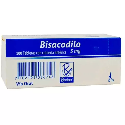 BISACODILO 5MG 100 TABLETAS