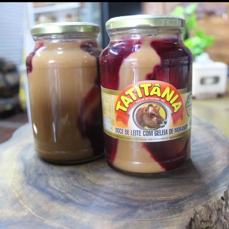 Doce de Leite com Geleia de Morango