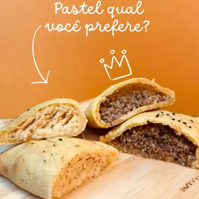 Pastel Paçoca de Carne de Sol fit