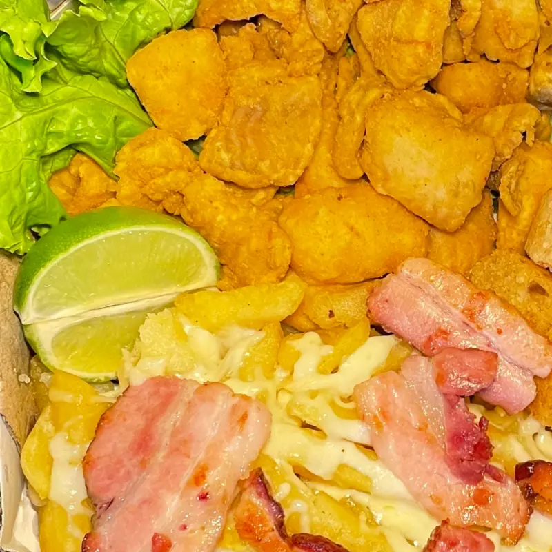 Filé de tilápia 450gr + fritas 450g