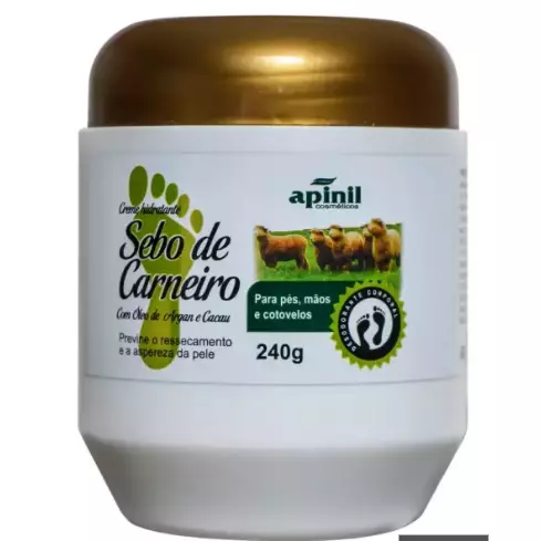 Creme Sebo de Carneiro Apinil-240g