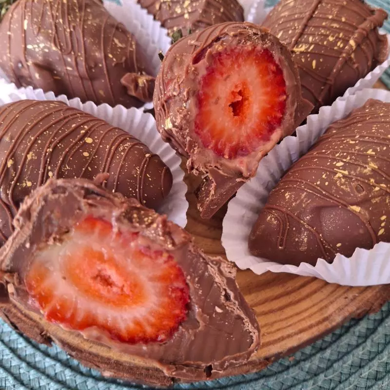Mini Bombom de Morango
