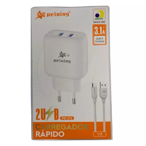 CARREGADOR PEINING V8 PEI-271