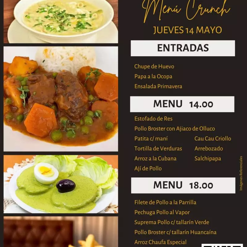 Menú 18.00 soles