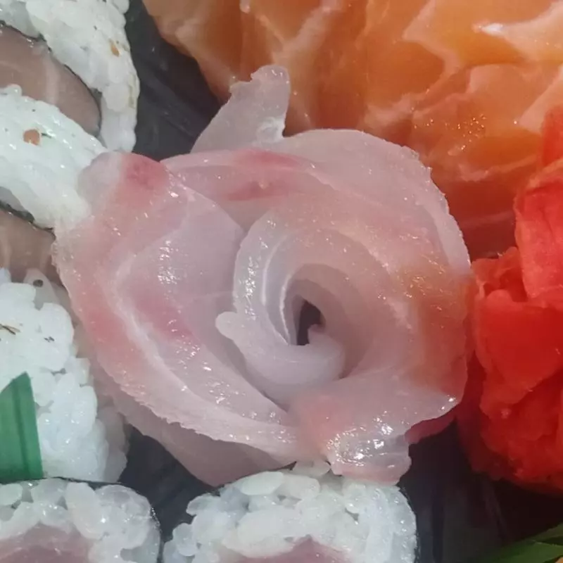 Sashimi peixe branco 3 unidades