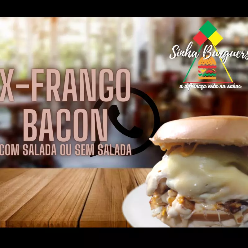 x-frango bacon