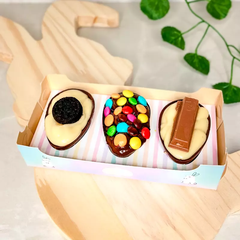 Trio mini ovos (Oreo/confete/kitkat)