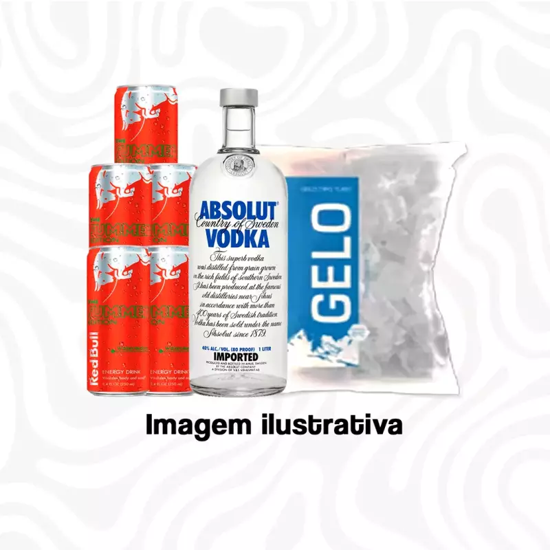 Absolut + RedBull + Gelo