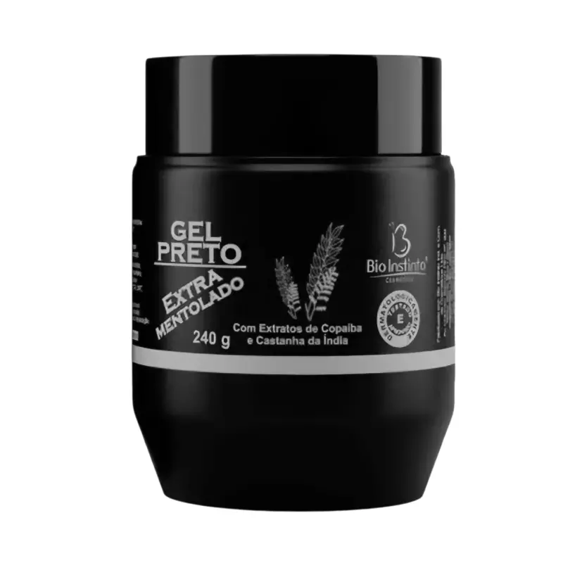 Gel Preto Extra Mentolado - 240gr