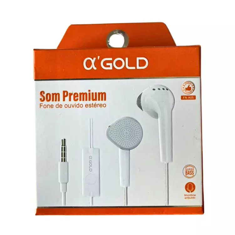 FONE DE OUVIDO C/FIO GOLD FN-A05