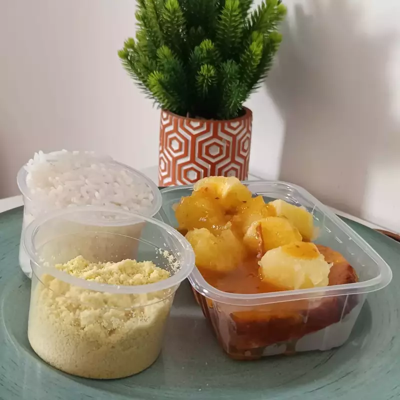 Lombo suíno com aipim