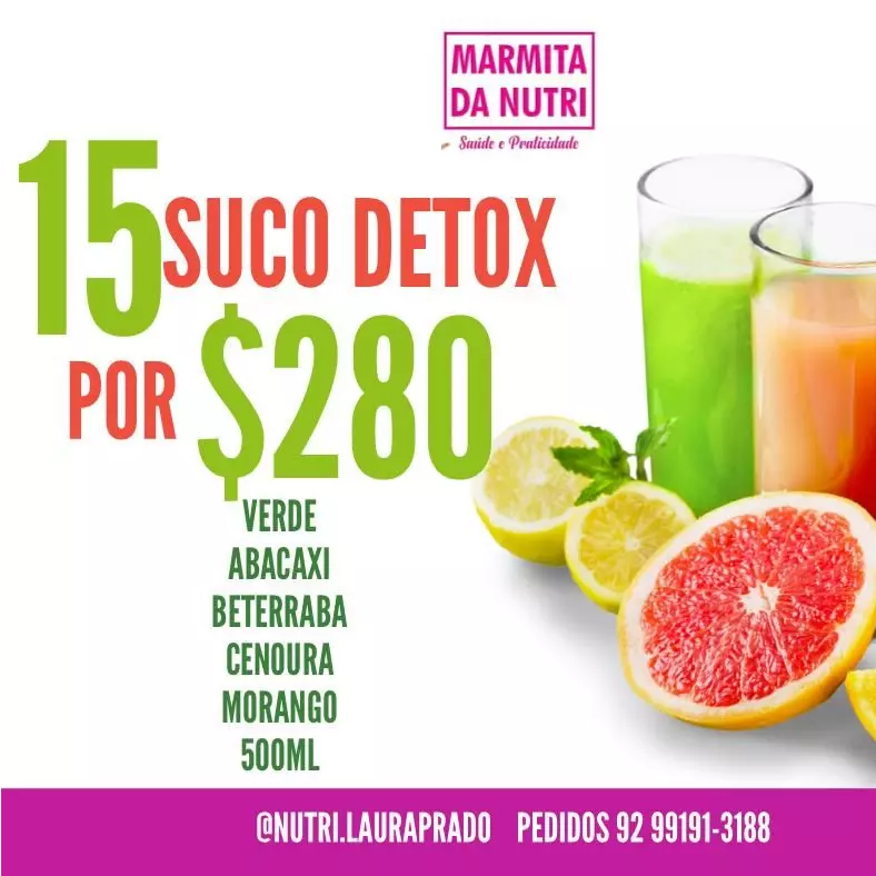 15 suco detox