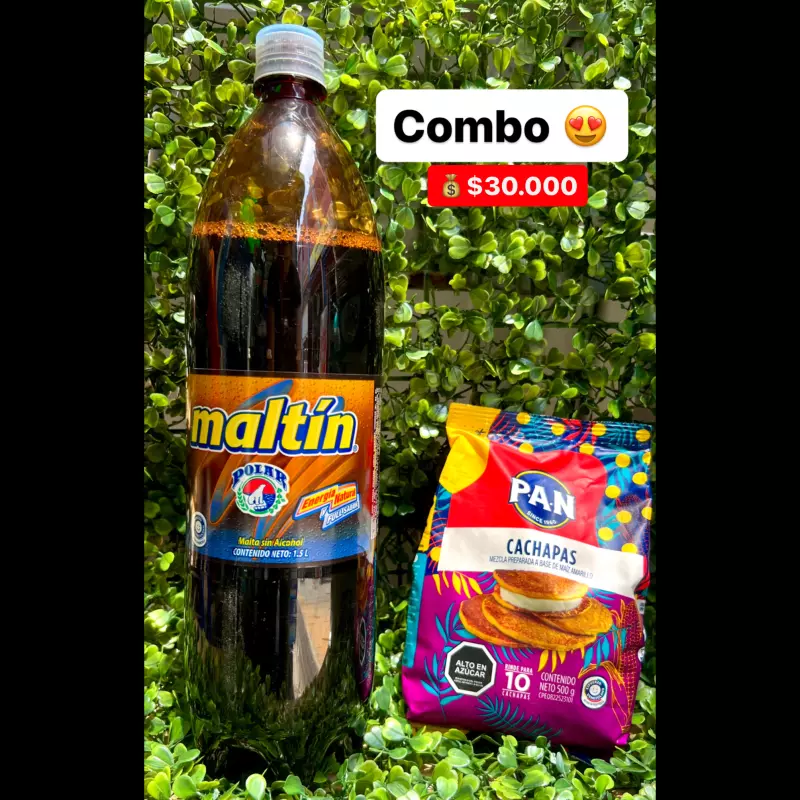 Combo Maltin + Cachapas