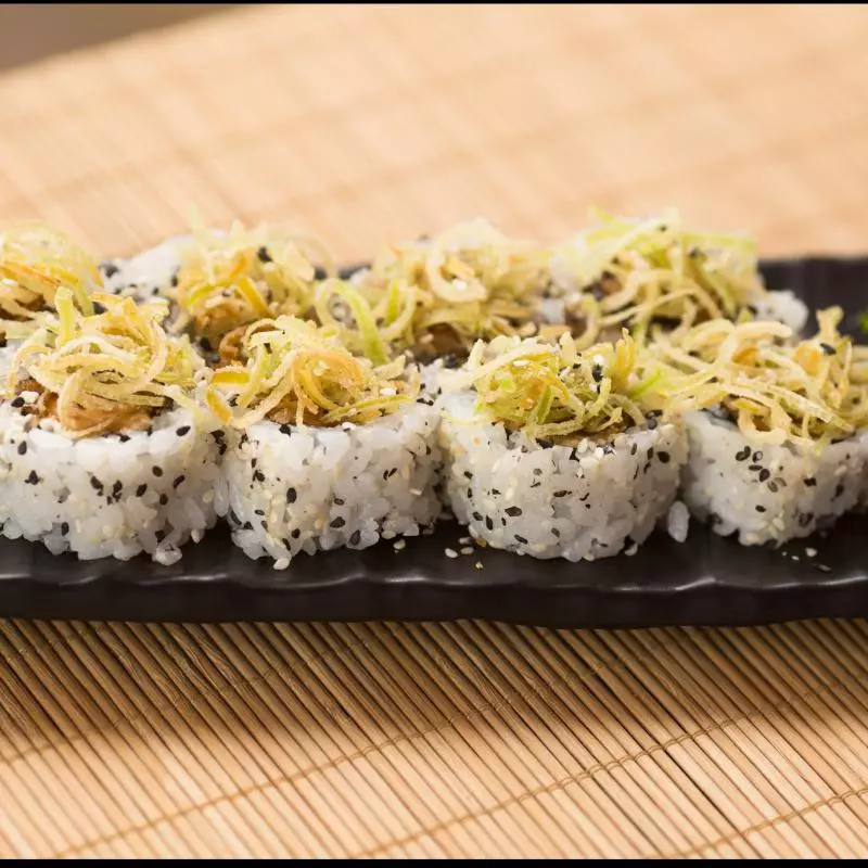 Salmão fila c/ alho poró