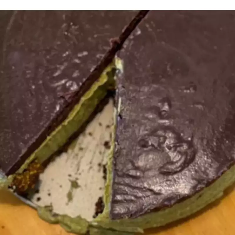 Cheesecake vegano de pistacho