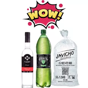 Combo Pisco Cuatro Gallos 500ml