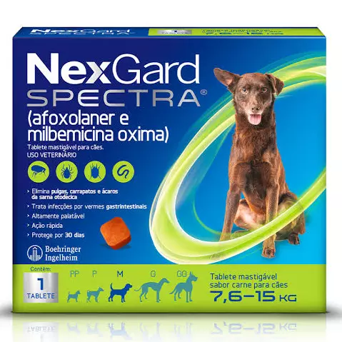 NEXGARD SPECTRA CÃES 7,6 Á 15 KG