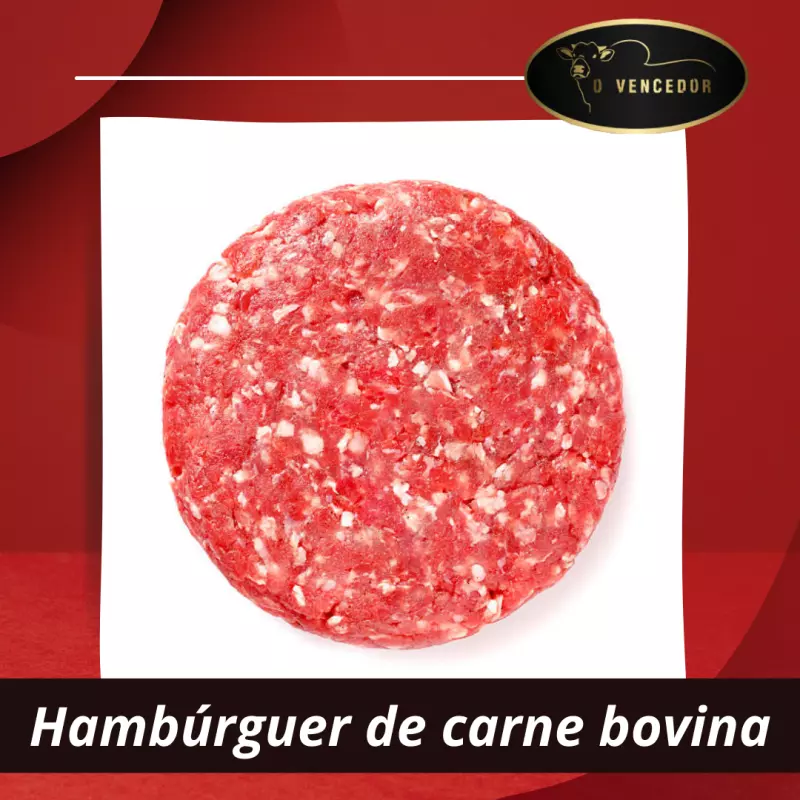 Hambúrguer de carne bovina 120g Un.