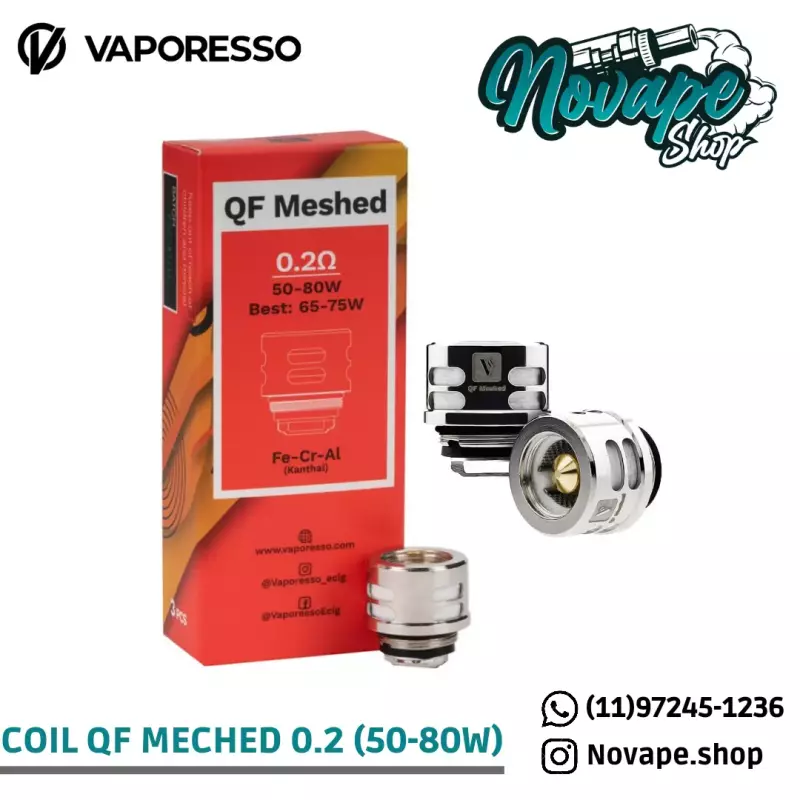 Coil QF meshed 0.2 - (50-80W)