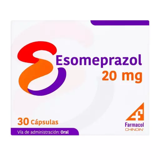 ESOMEPRAZOL 20MG CAJA X 30 TABLETAS
