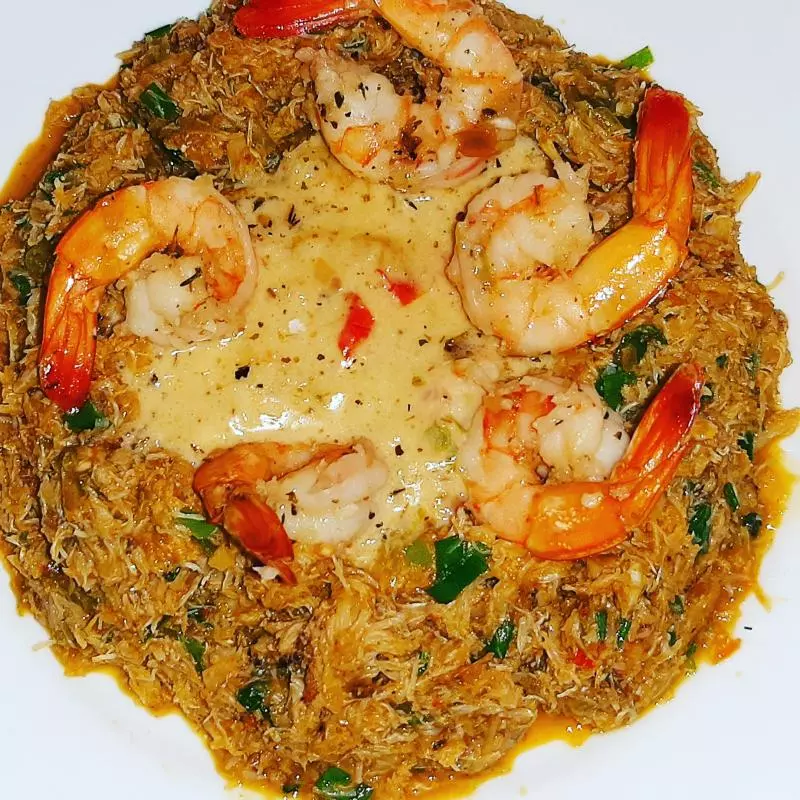 Caranguejo ao Creme de Camarão